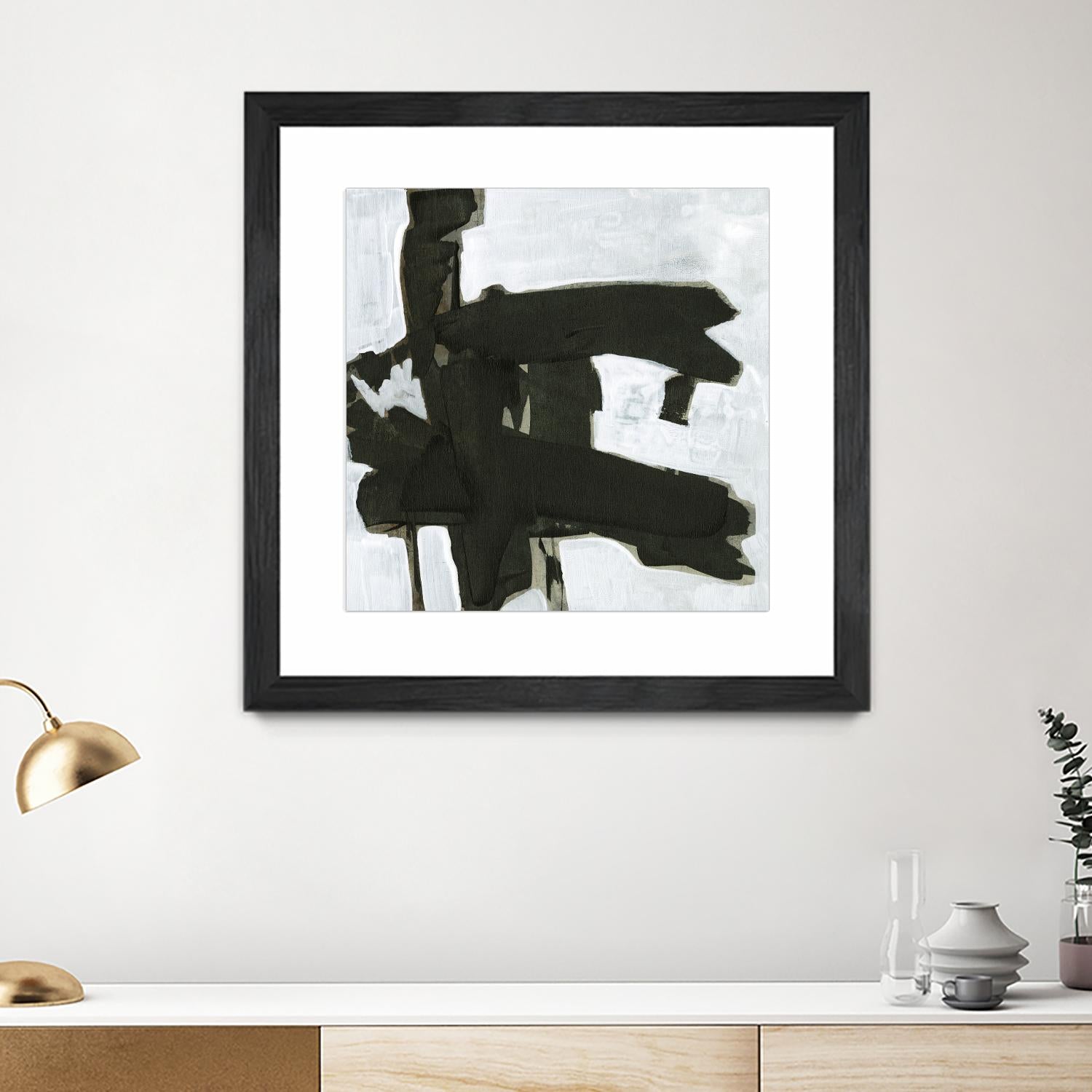 Ode an Kline VII by Jennifer Goldberger on GIANT ART - white abstract abstract