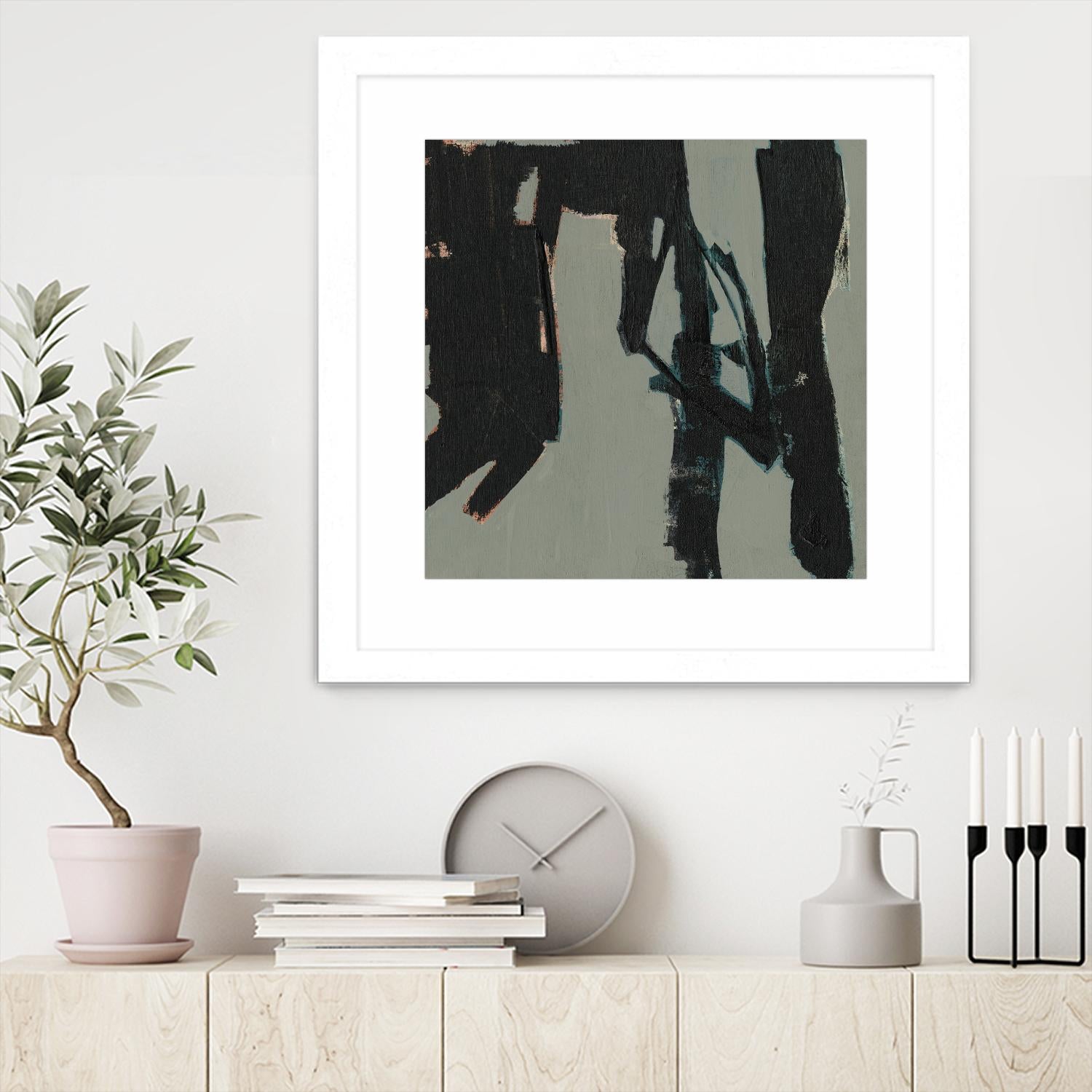 Ode an Kline VIII by Jennifer Goldberger on GIANT ART - black abstract abstract