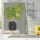 Frond in Vase II by Jennifer Goldberger on GIANT ART - beige botanicals nature