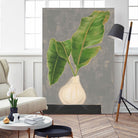 Frond in Vase III by Jennifer Goldberger on GIANT ART - beige botanicals abstract