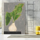 Frond in Vase III by Jennifer Goldberger on GIANT ART - beige botanicals abstract