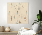 Beach Goer IV by Emma Caroline on GIANT ART - beige coastal tropical abstract