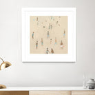 Beach Goer IV by Emma Caroline on GIANT ART - beige coastal tropical abstract