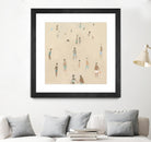 Beach Goer IV by Emma Caroline on GIANT ART - beige coastal tropical abstract