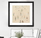 Beach Goer IV by Emma Caroline on GIANT ART - beige coastal tropical abstract