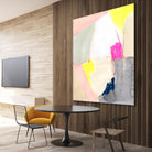 Hot Pink Patch II by Victoria Barnes on GIANT ART - beige abstract abstract