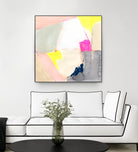 Hot Pink Patch II by Victoria Barnes on GIANT ART - beige abstract abstract