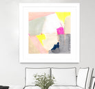 Hot Pink Patch II by Victoria Barnes on GIANT ART - beige abstract abstract