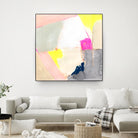 Hot Pink Patch II by Victoria Barnes on GIANT ART - beige abstract abstract