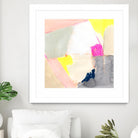 Hot Pink Patch II by Victoria Barnes on GIANT ART - beige abstract abstract