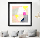 Hot Pink Patch II by Victoria Barnes on GIANT ART - beige abstract abstract
