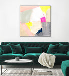 Hot Pink Patch II by Victoria Barnes on GIANT ART - beige abstract abstract