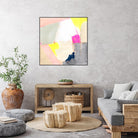Hot Pink Patch II by Victoria Barnes on GIANT ART - beige abstract abstract