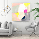 Hot Pink Patch II by Victoria Barnes on GIANT ART - beige abstract abstract