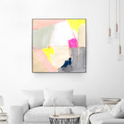 Hot Pink Patch II by Victoria Barnes on GIANT ART - beige abstract abstract