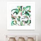 Mint Billows II by June Vess on GIANT ART - pink  abstract abstract