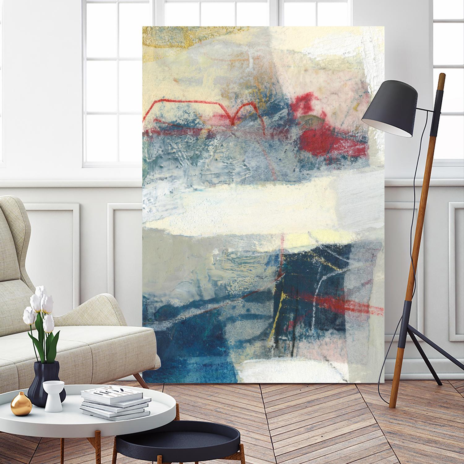 Frazil II by Sue Jachimiec on GIANT ART - red abstract abstract