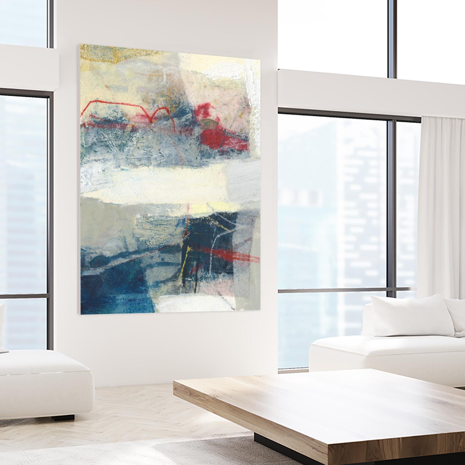 Frazil II by Sue Jachimiec on GIANT ART - red abstract abstract