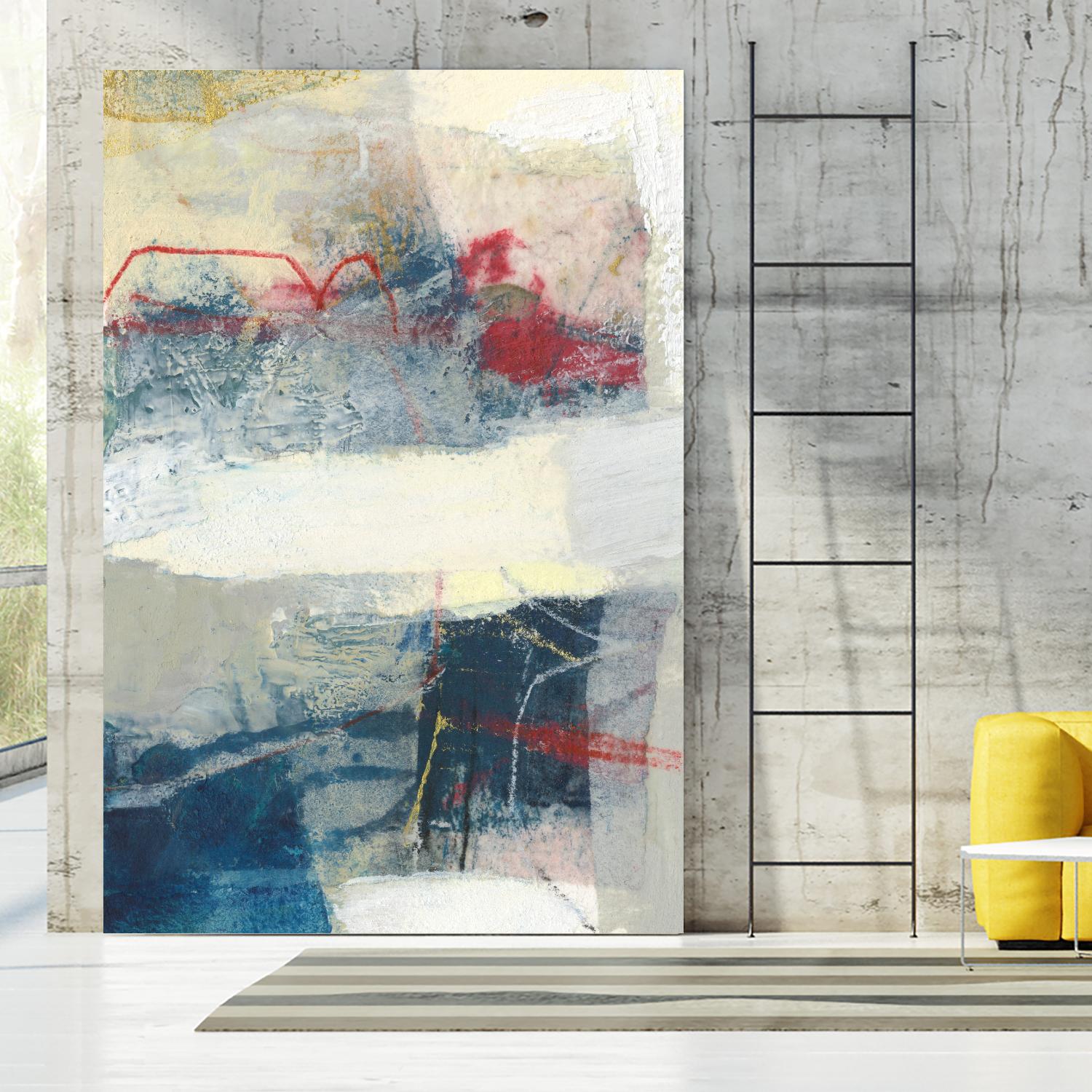 Frazil II by Sue Jachimiec on GIANT ART - red abstract abstract