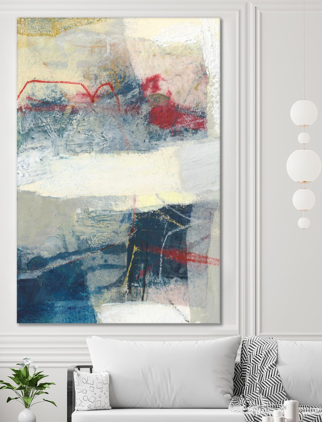 Frazil II by Sue Jachimiec on GIANT ART - red abstract abstract