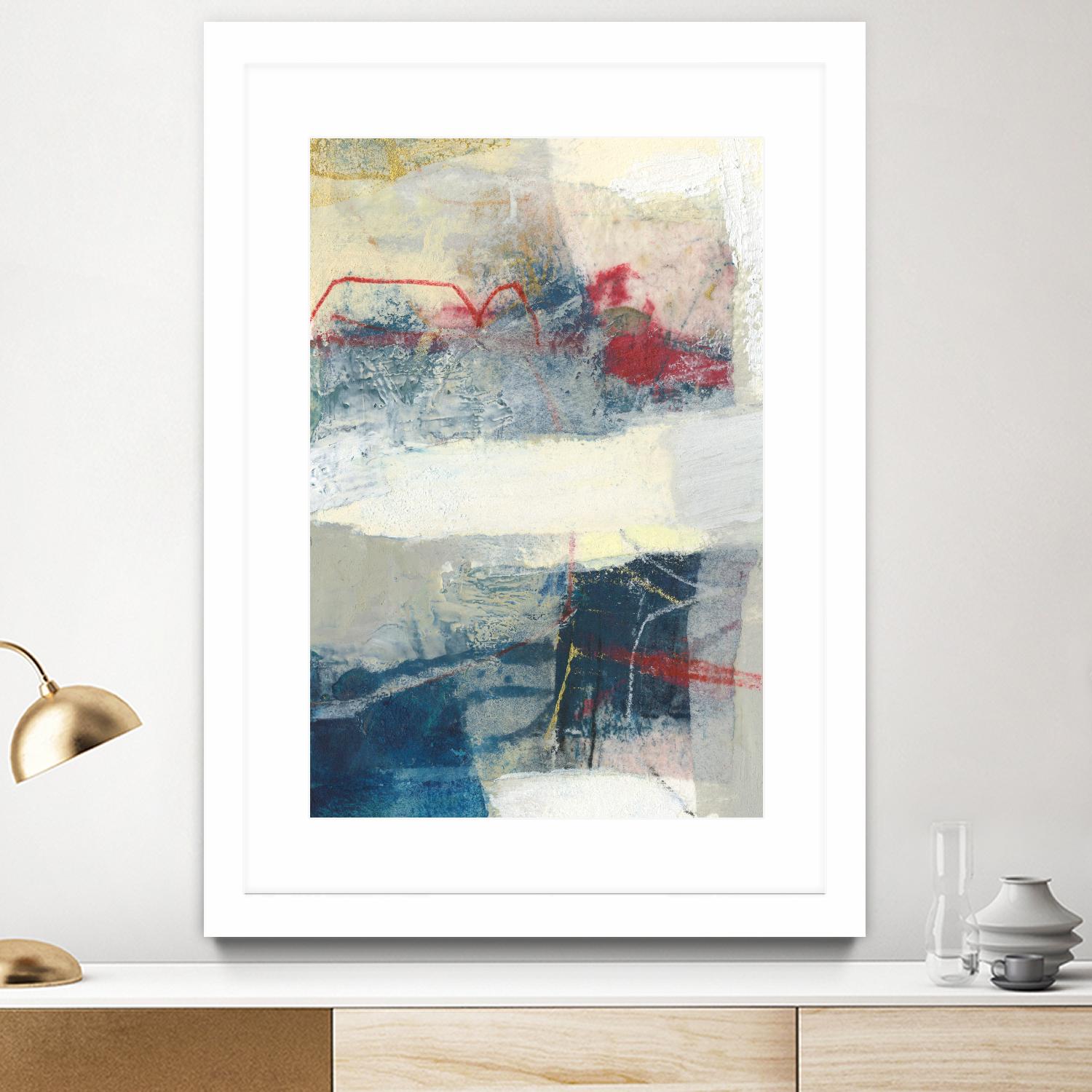 Frazil II by Sue Jachimiec on GIANT ART - red abstract abstract