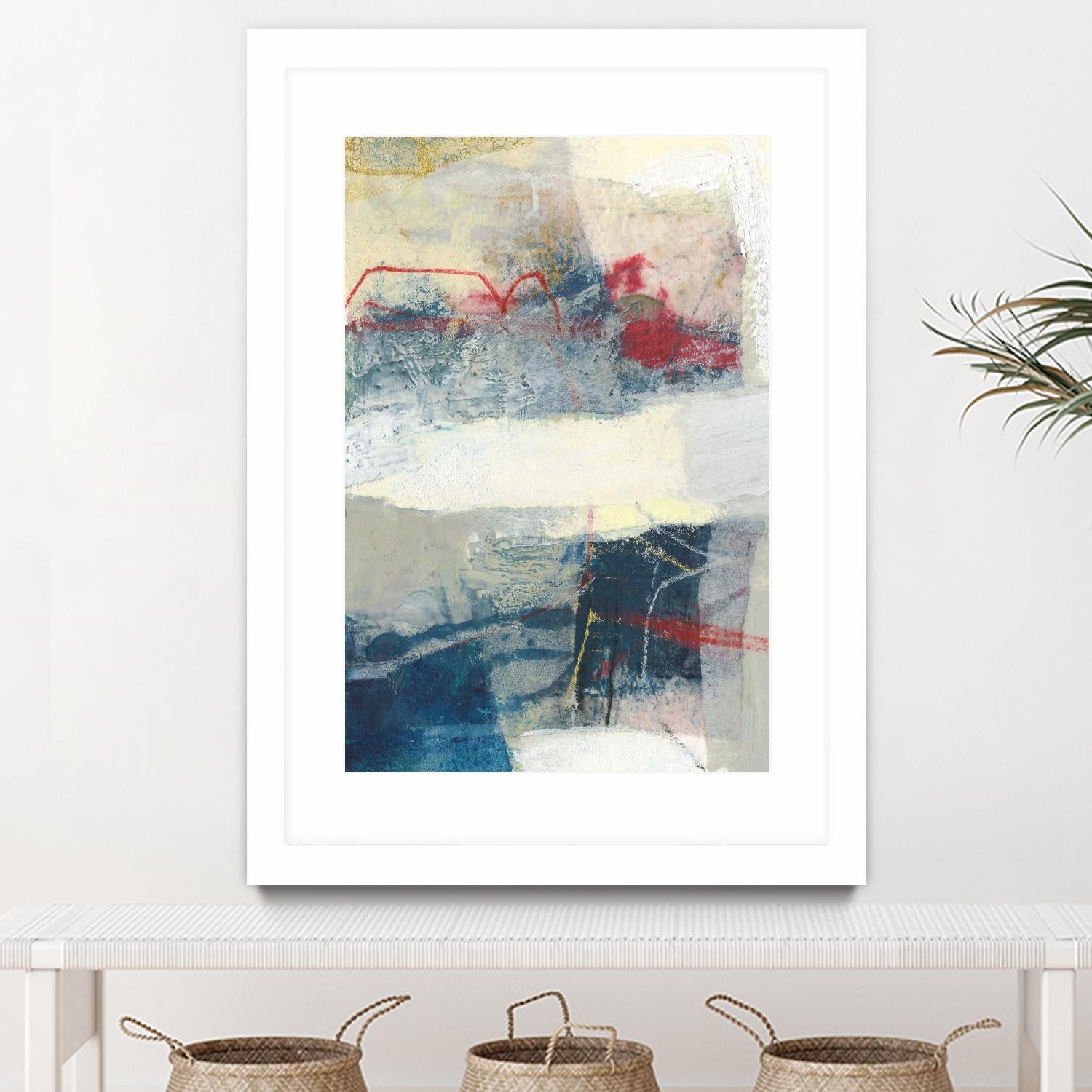 Frazil II by Sue Jachimiec on GIANT ART - red abstract abstract