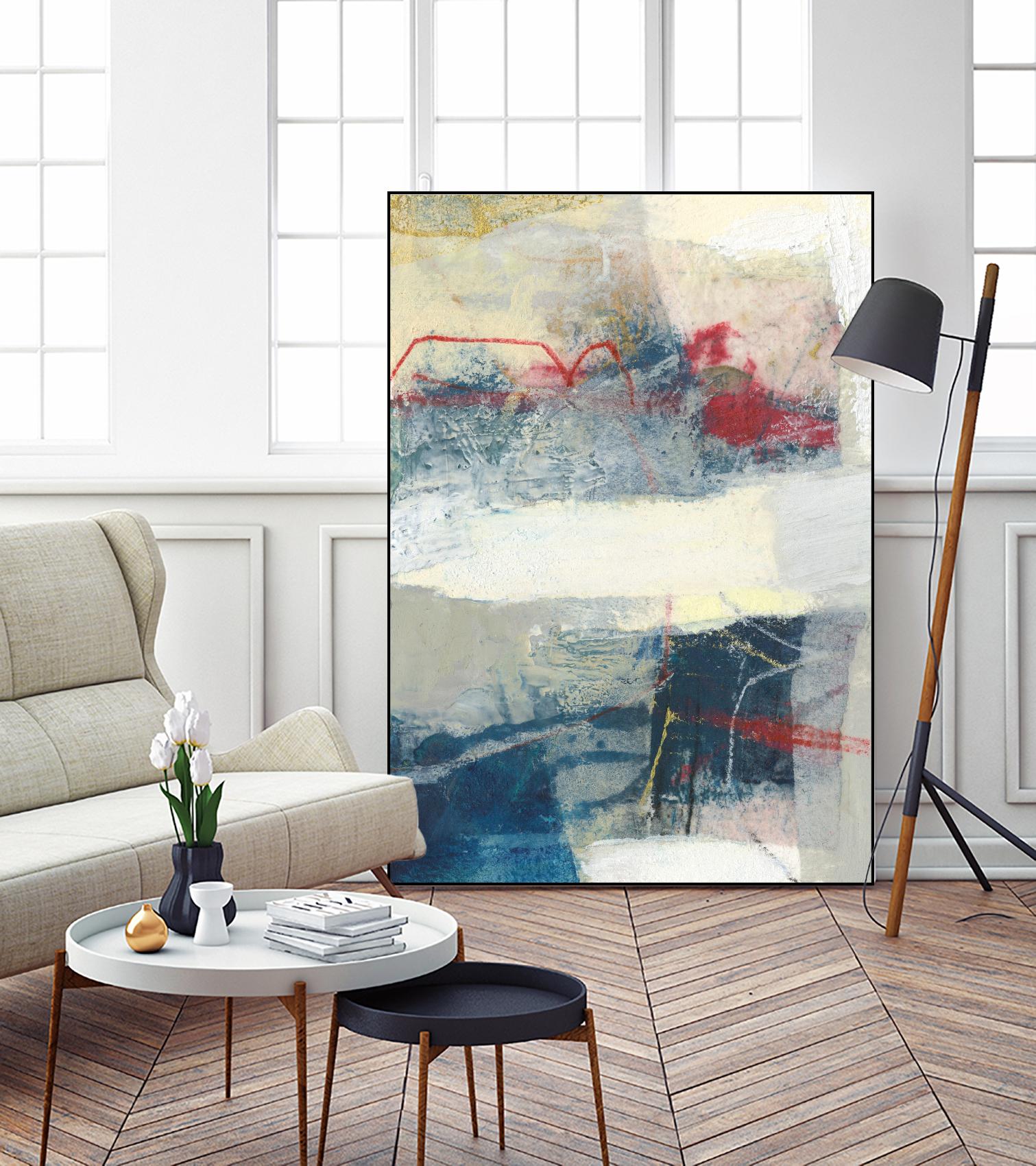 Frazil II by Sue Jachimiec on GIANT ART - red abstract abstract