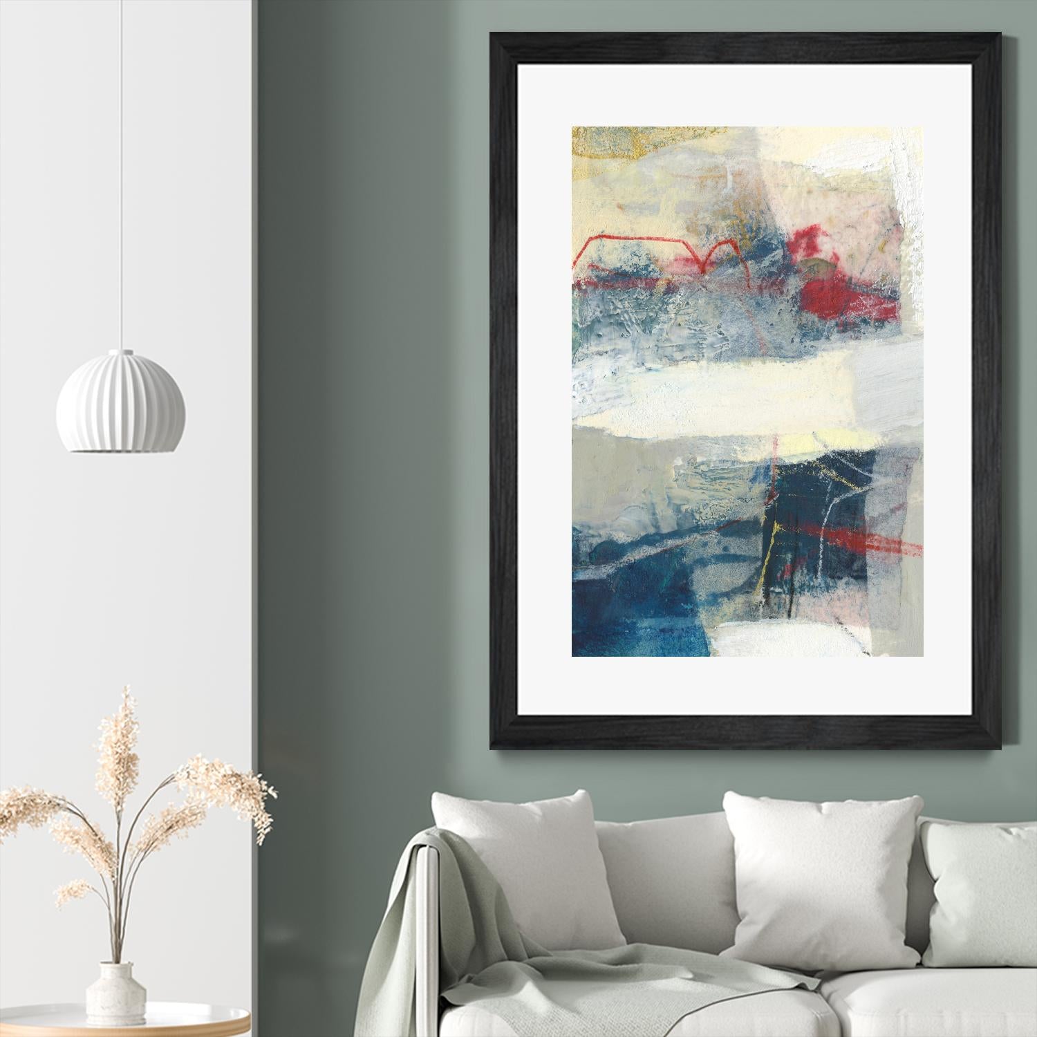 Frazil II by Sue Jachimiec on GIANT ART - red abstract abstract