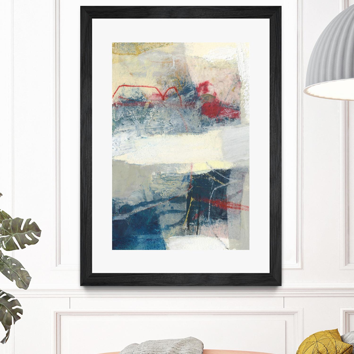 Frazil II by Sue Jachimiec on GIANT ART - red abstract abstract