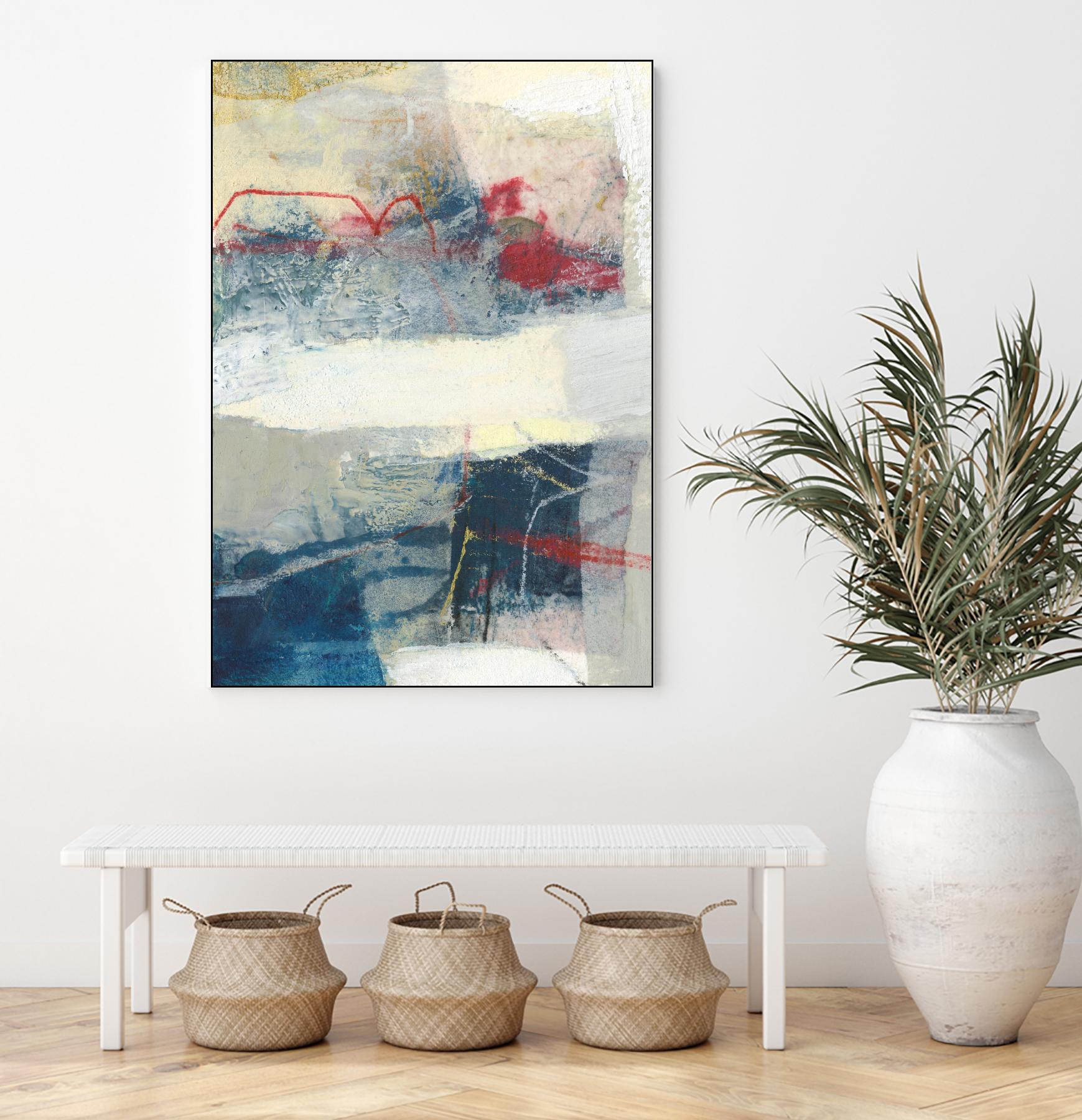 Frazil II by Sue Jachimiec on GIANT ART - red abstract abstract