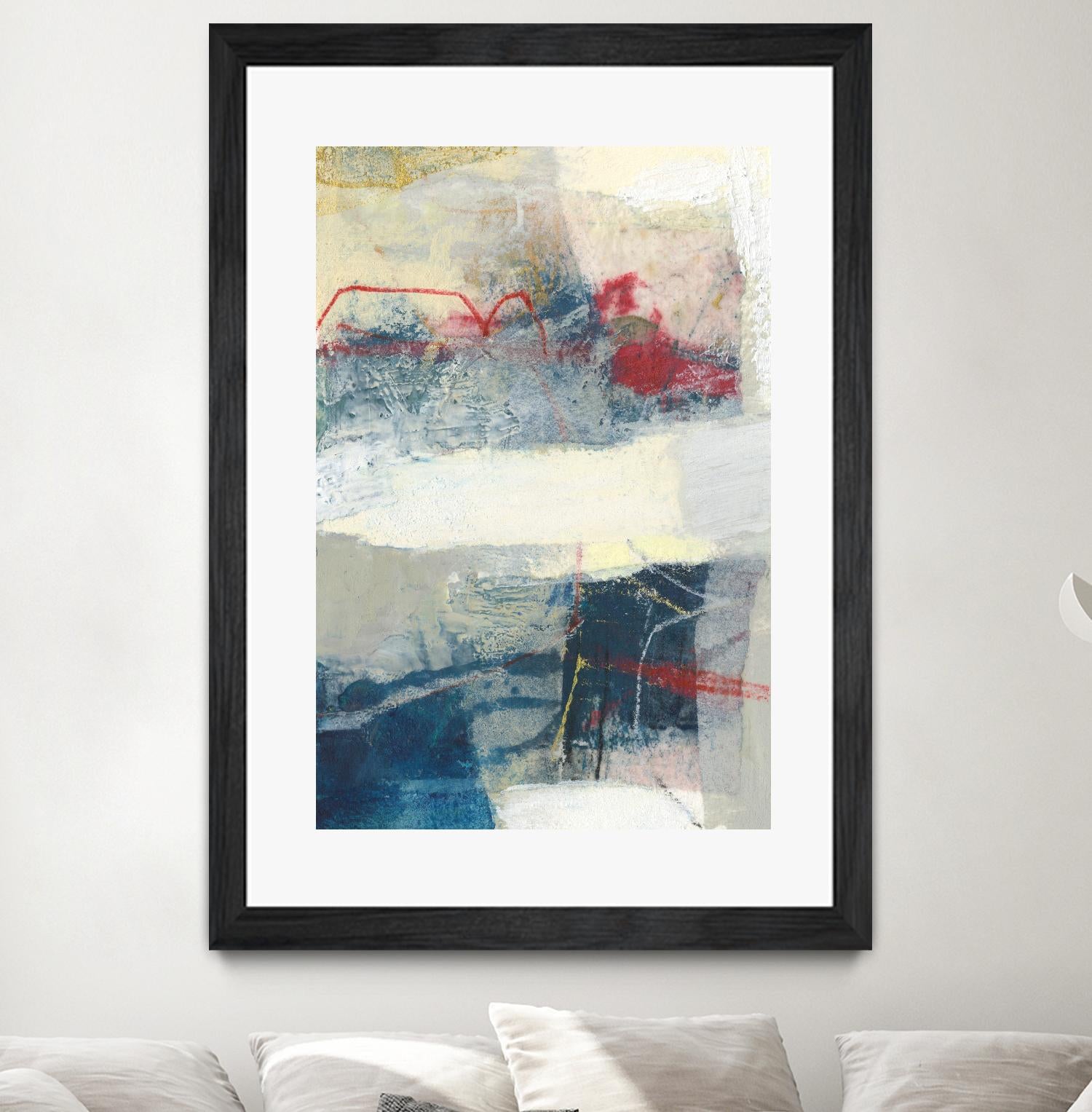 Frazil II by Sue Jachimiec on GIANT ART - red abstract abstract