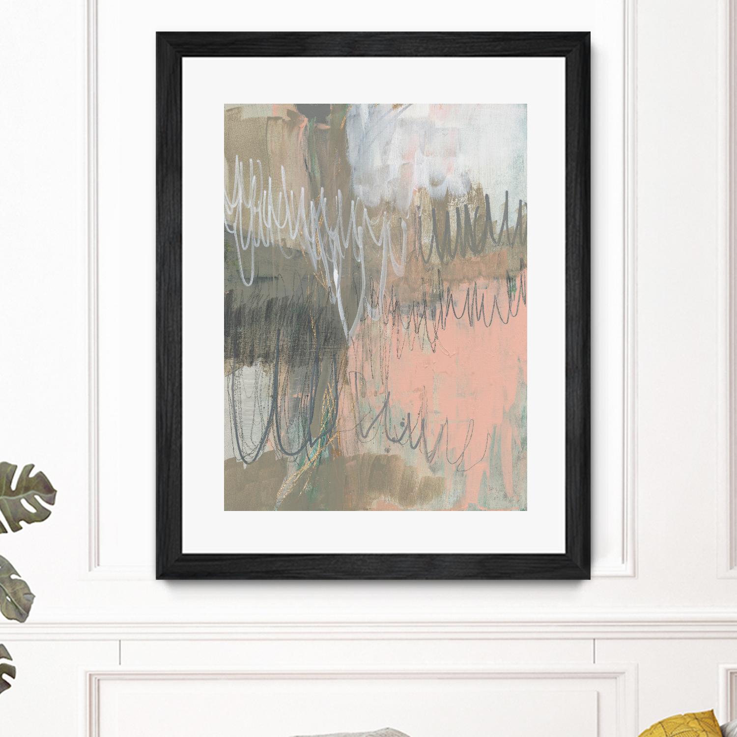 Twombly Script I by Jennifer Goldberger on GIANT ART - beige abstract abstract