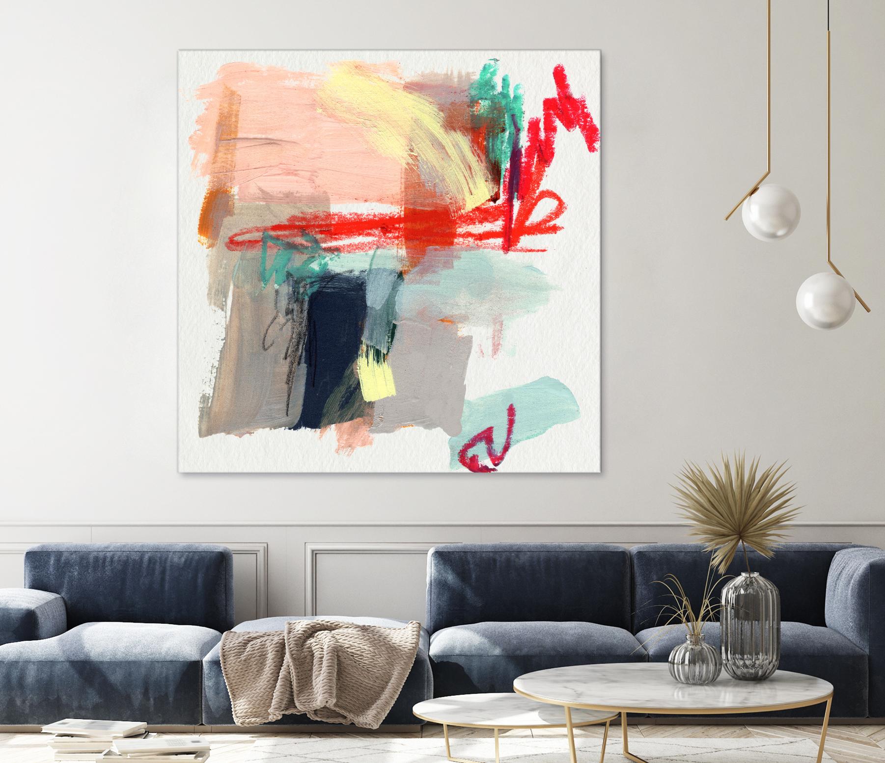 Abstract Metro Maps I by Jennifer Parker on GIANT ART - red abstract abstract