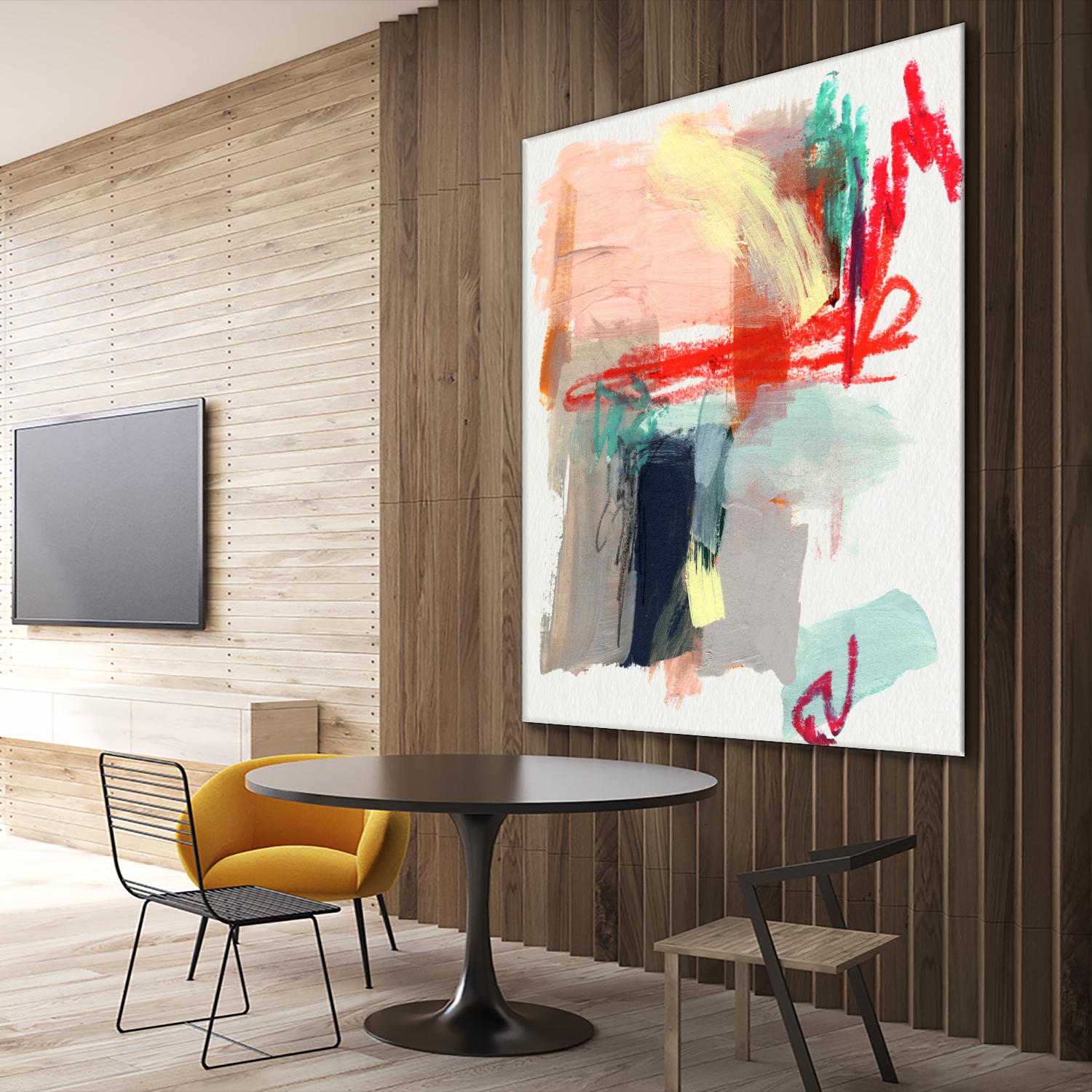 Abstract Metro Maps I by Jennifer Parker on GIANT ART - red abstract abstract