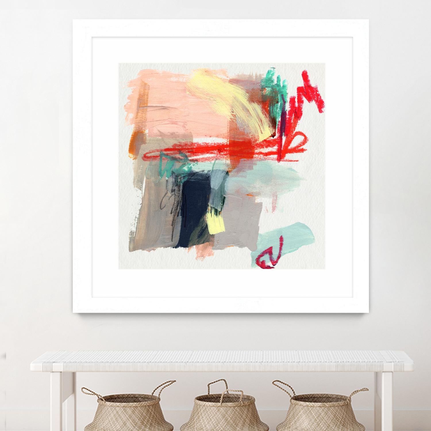 Abstract Metro Maps I by Jennifer Parker on GIANT ART - red abstract abstract