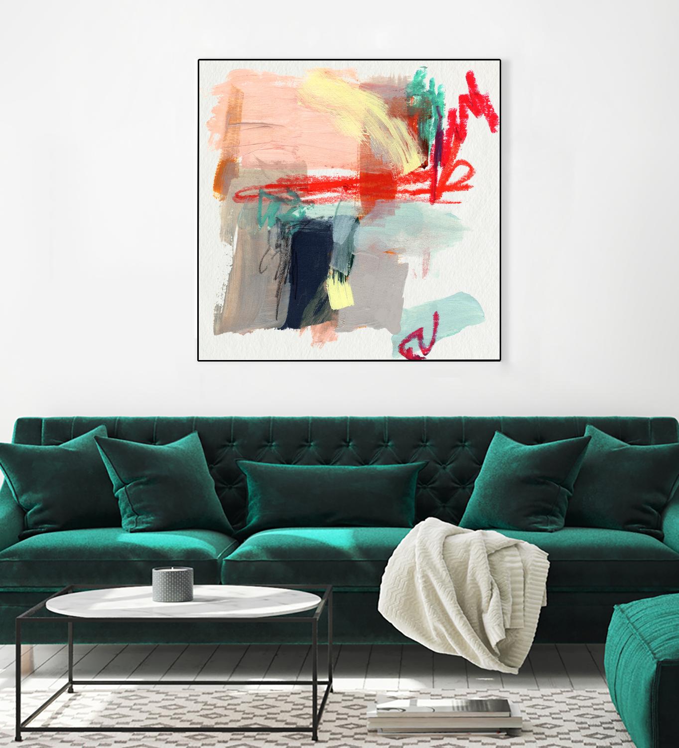 Abstract Metro Maps I by Jennifer Parker on GIANT ART - red abstract abstract