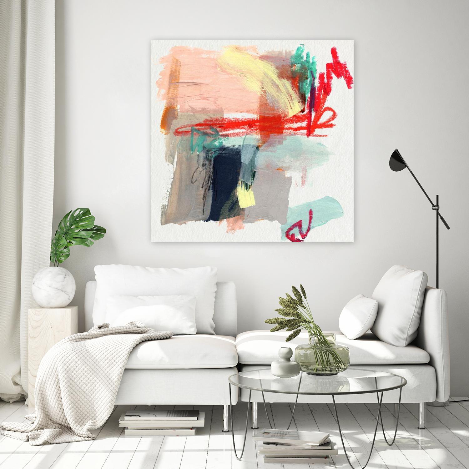 Abstract Metro Maps I by Jennifer Parker on GIANT ART - red abstract abstract