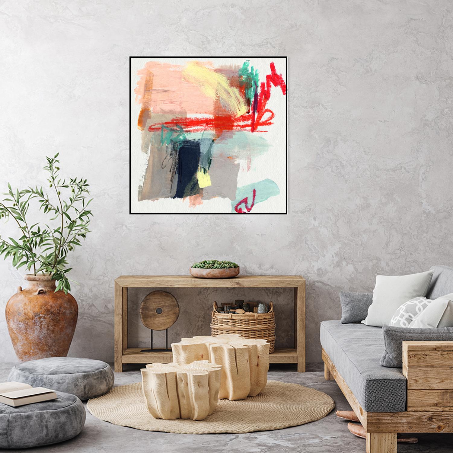 Abstract Metro Maps I by Jennifer Parker on GIANT ART - red abstract abstract