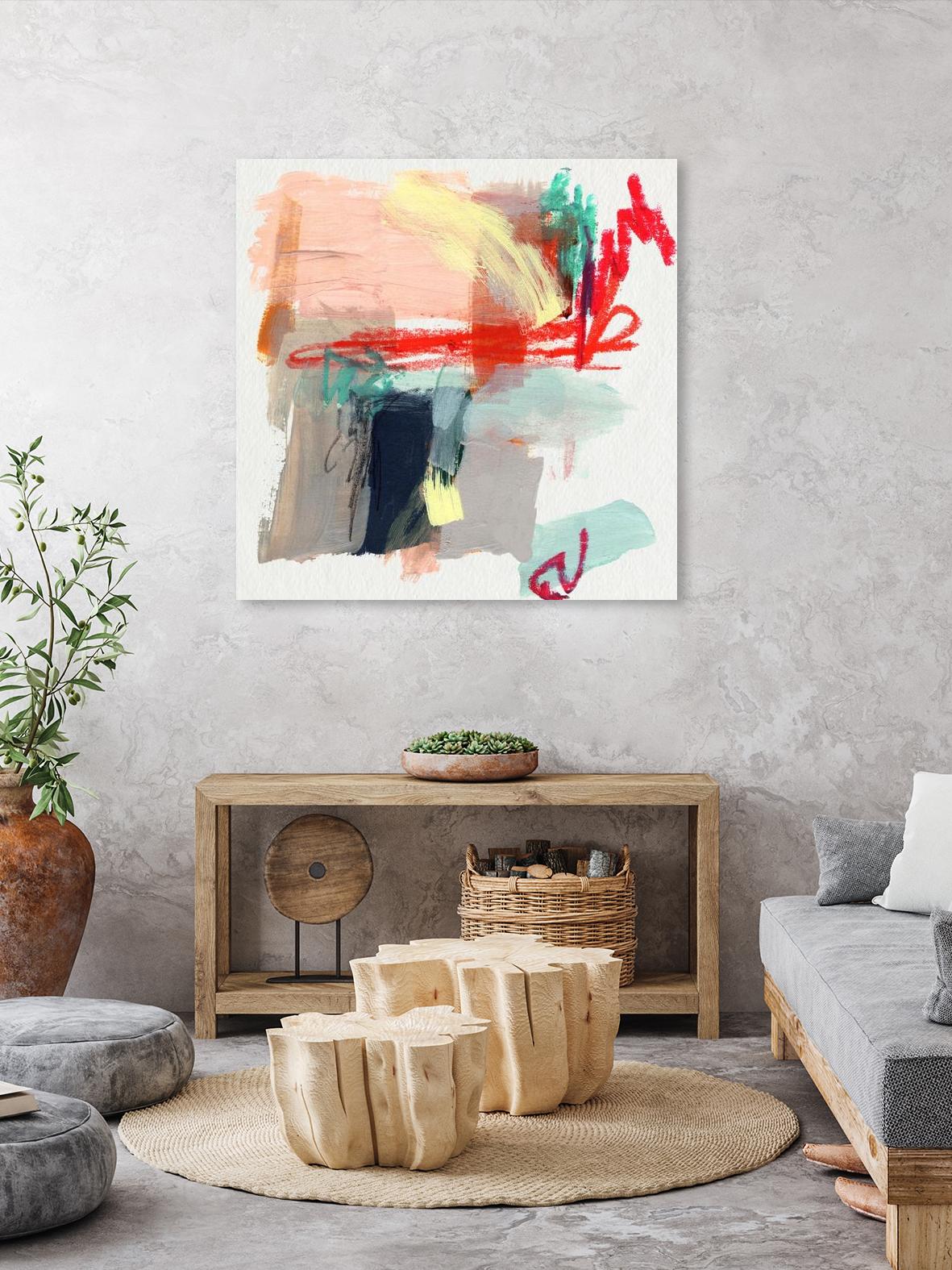 Abstract Metro Maps I by Jennifer Parker on GIANT ART - red abstract abstract