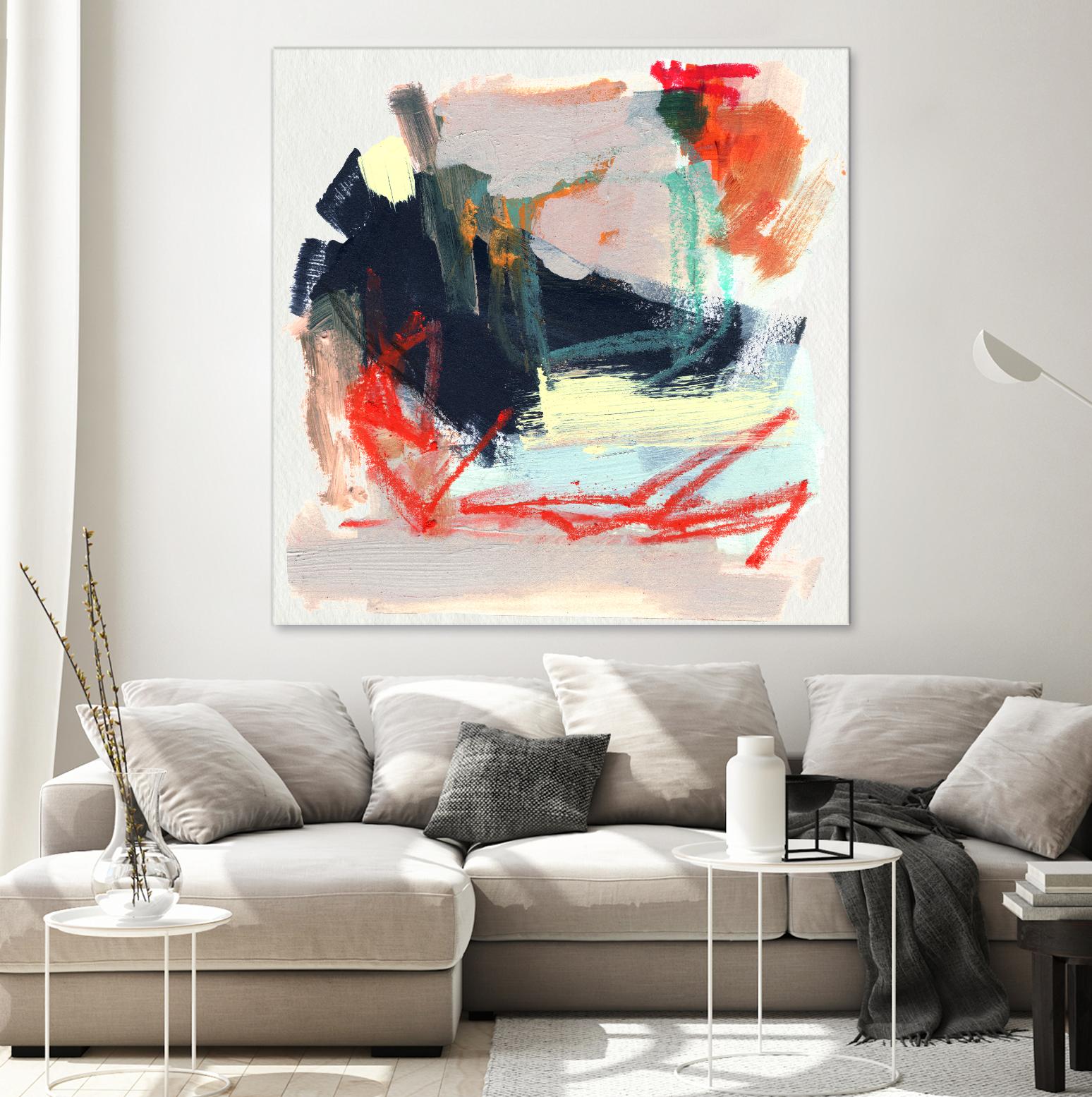 Abstract Metro Maps IV by Jennifer Parker on GIANT ART - orange abstract abstract