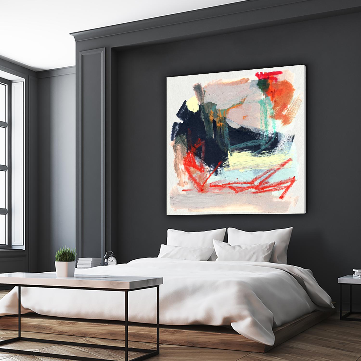 Abstract Metro Maps IV by Jennifer Parker on GIANT ART - orange abstract abstract