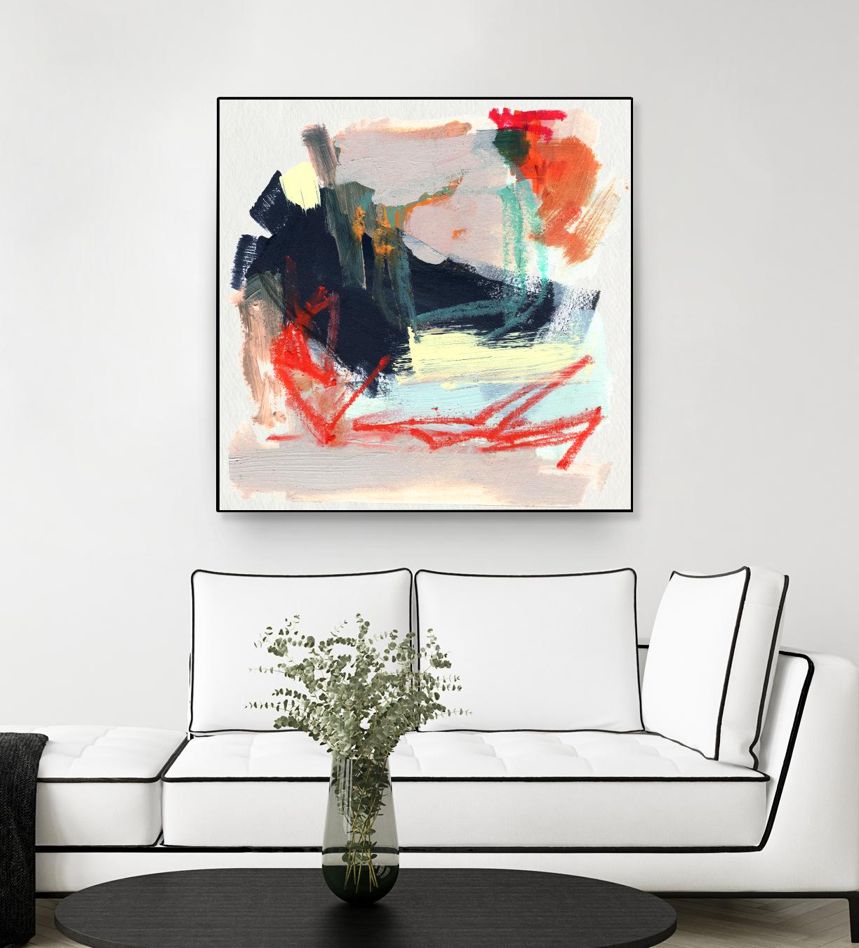 Abstract Metro Maps IV by Jennifer Parker on GIANT ART - orange abstract abstract