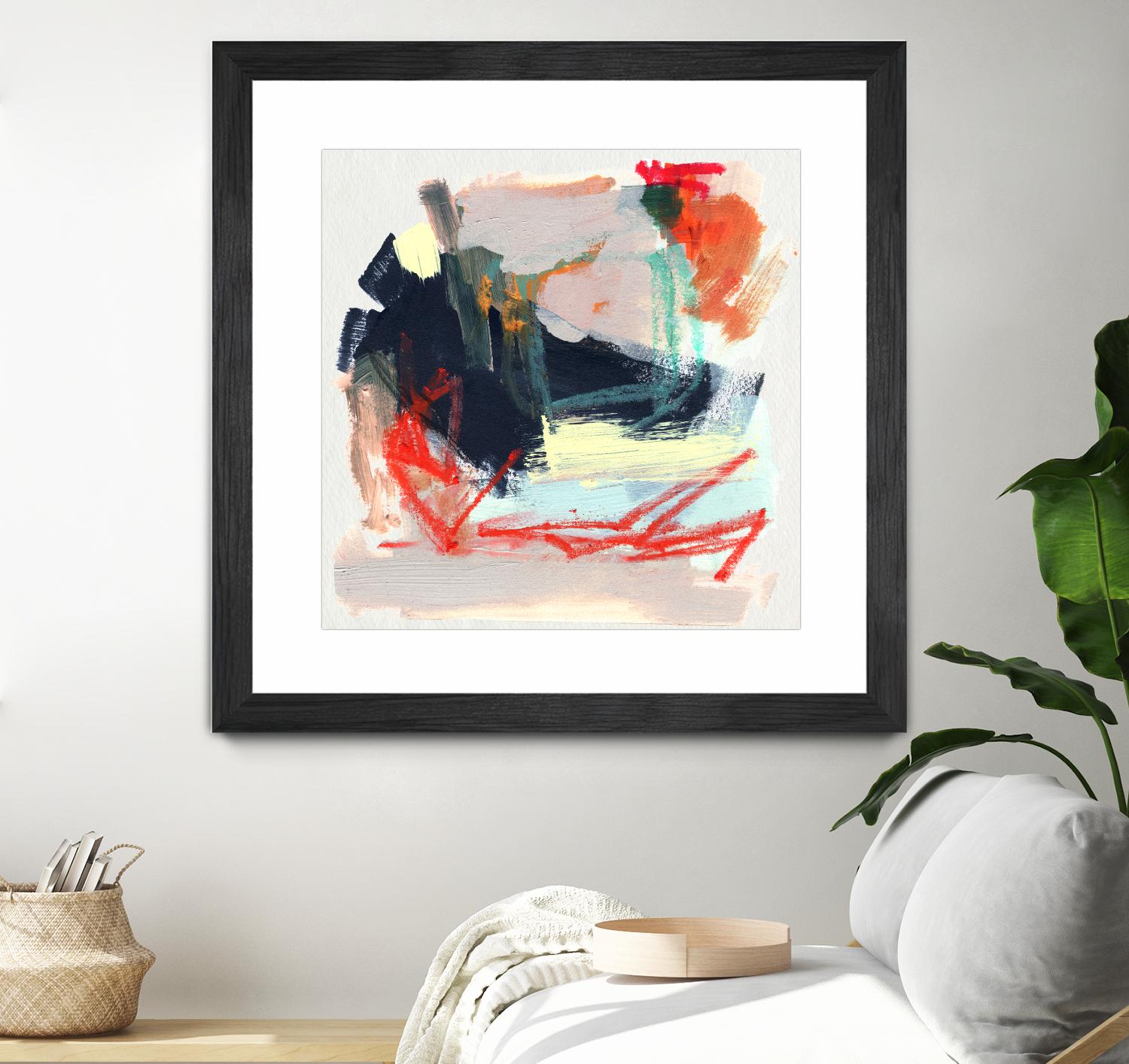 Abstract Metro Maps IV by Jennifer Parker on GIANT ART - orange abstract abstract