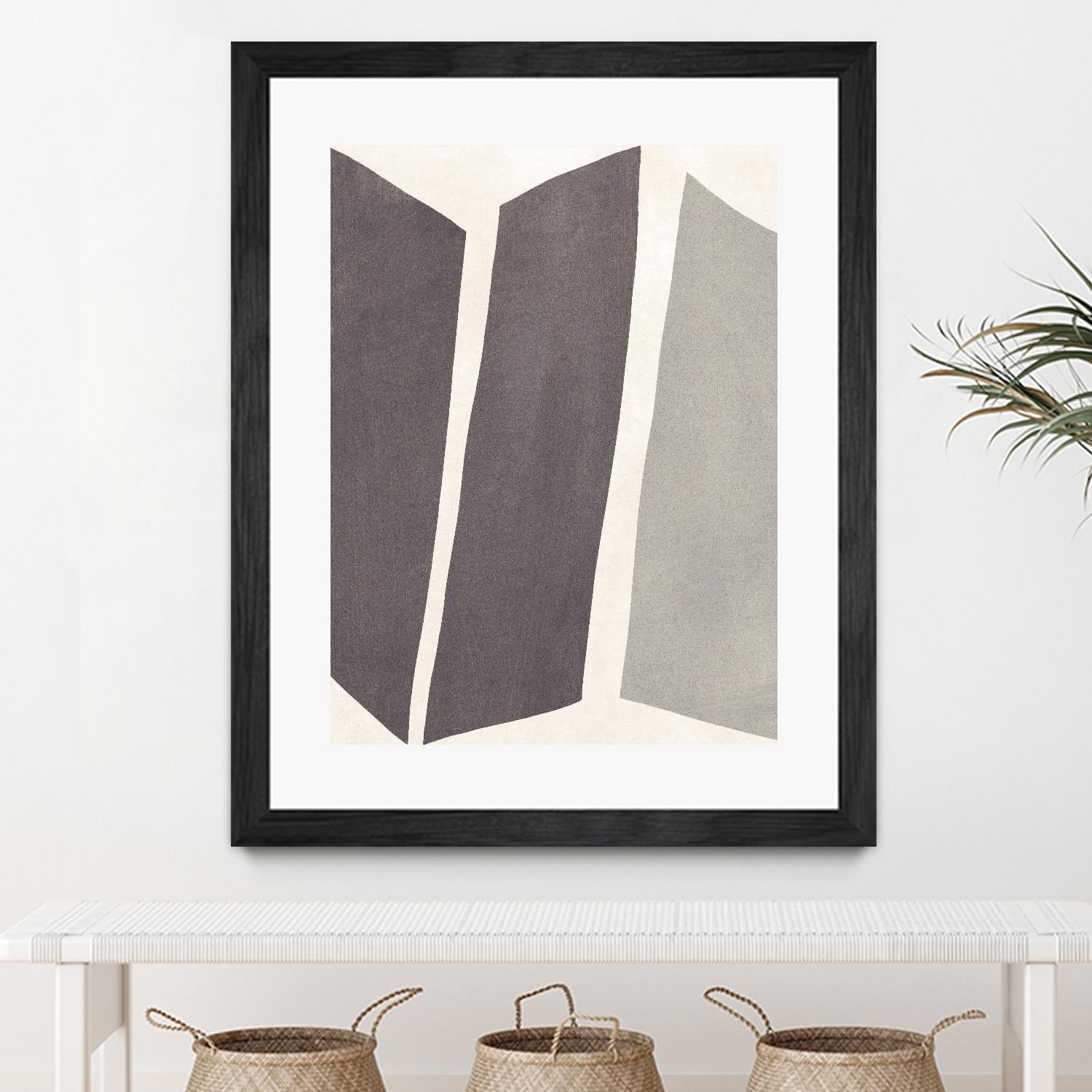 Colorblock Artifact I by June Vess on GIANT ART - cream abstract abstract