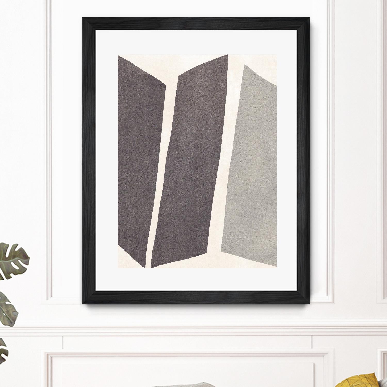 Colorblock Artifact I by June Vess on GIANT ART - cream abstract abstract