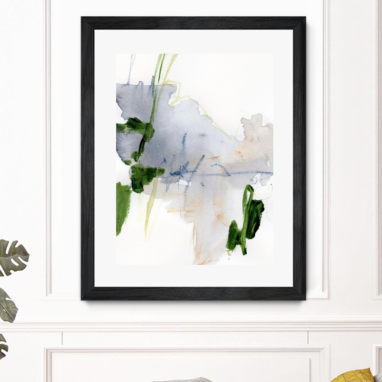 Green and Grey I by Victoria Barnes on GIANT ART - orange abstract abstract