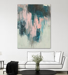 Blush Cascade II by Jennifer Goldberger on GIANT ART - beige abstract abstract