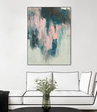 Blush Cascade II by Jennifer Goldberger on GIANT ART - beige abstract abstract