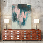 Blush Cascade II by Jennifer Goldberger on GIANT ART - beige abstract abstract