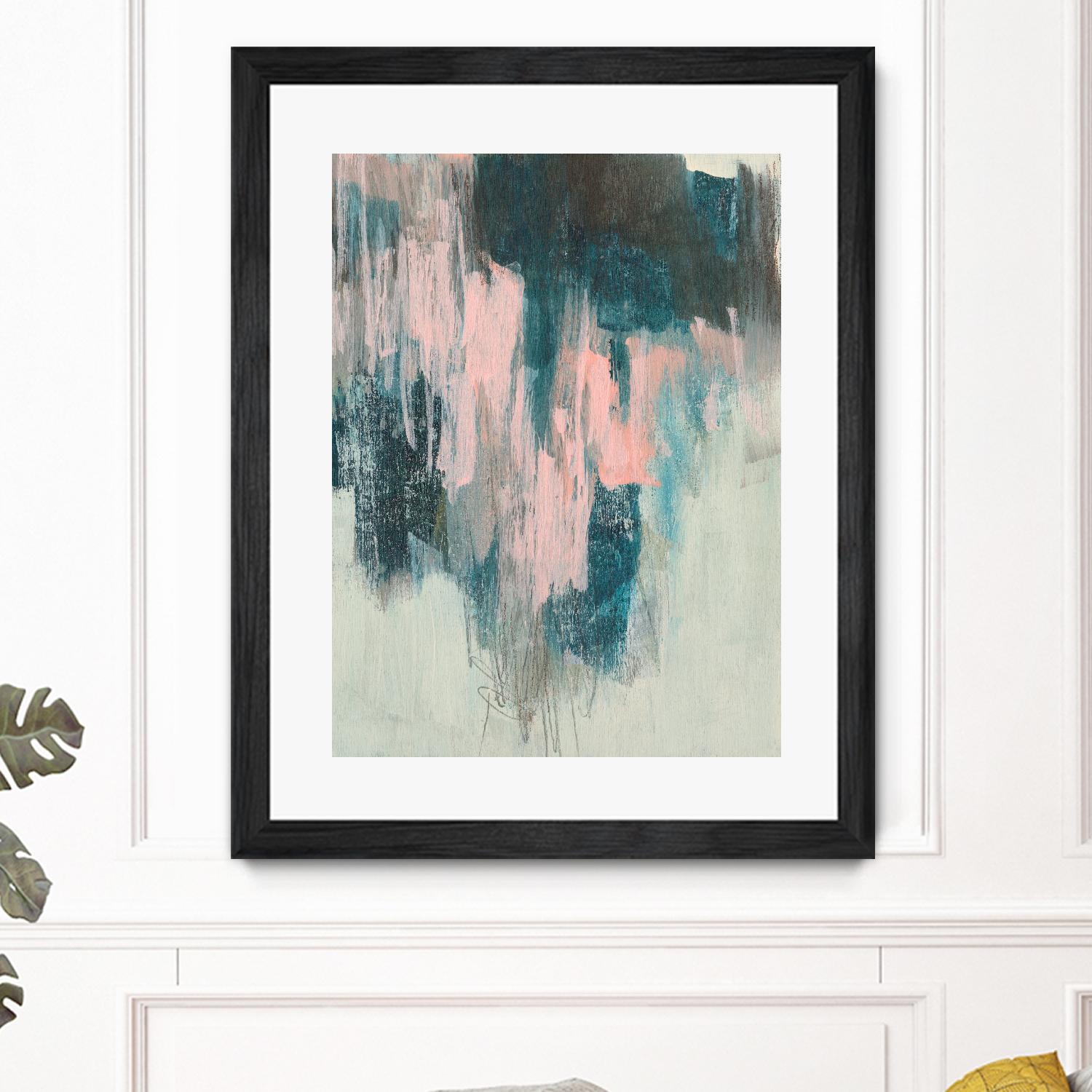 Blush Cascade II by Jennifer Goldberger on GIANT ART - beige abstract abstract